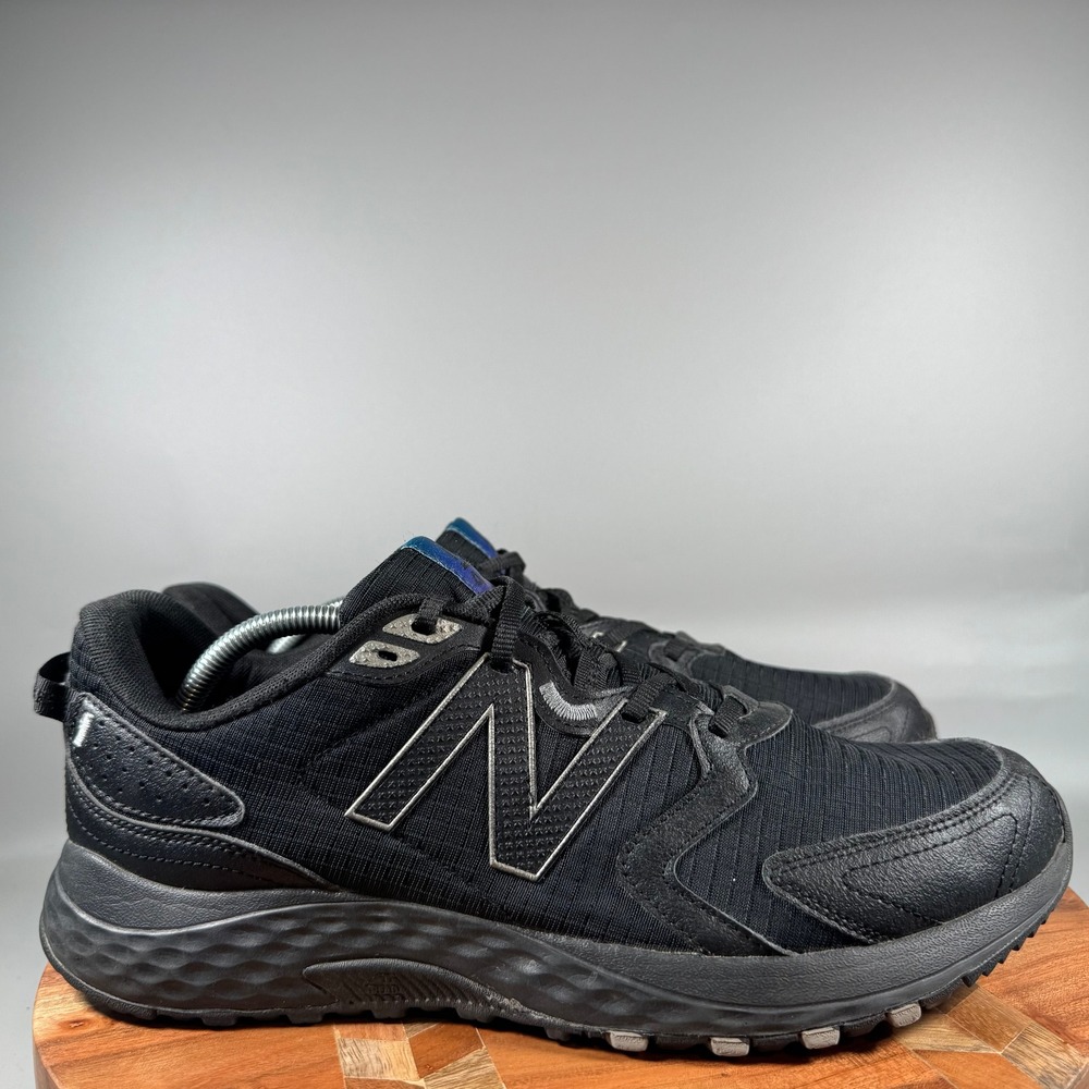 New Balance 410v7 Trail Mens Running Shoes Black Silver MT410MB7 Size 13